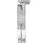 9ct White Gold 0.29ct Diamond Bridal Set Ring-3