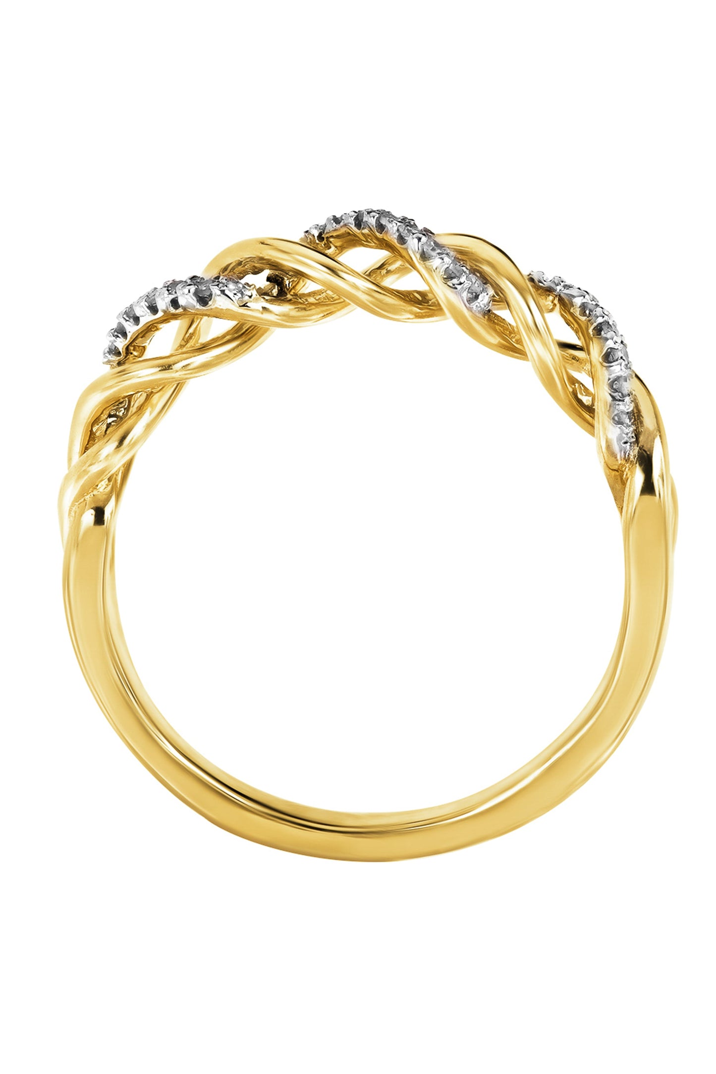 9ct Yellow Gold Diamond Eternity Ring-2