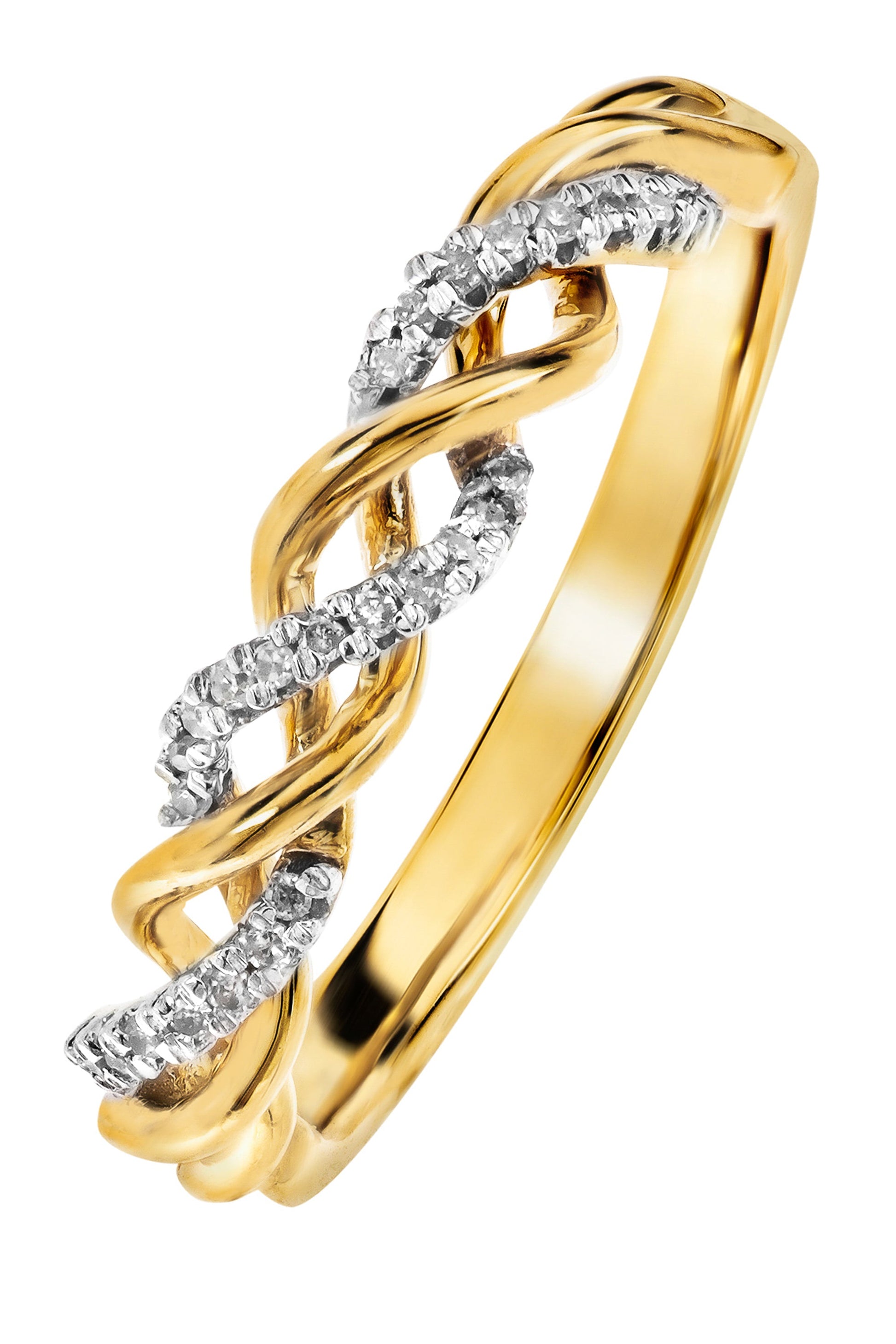 9ct Yellow Gold Diamond Eternity Ring-0