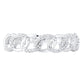 Sterling Silver Diamond Braided Eternity Ring-1