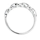 Sterling Silver Diamond Braided Eternity Ring-2