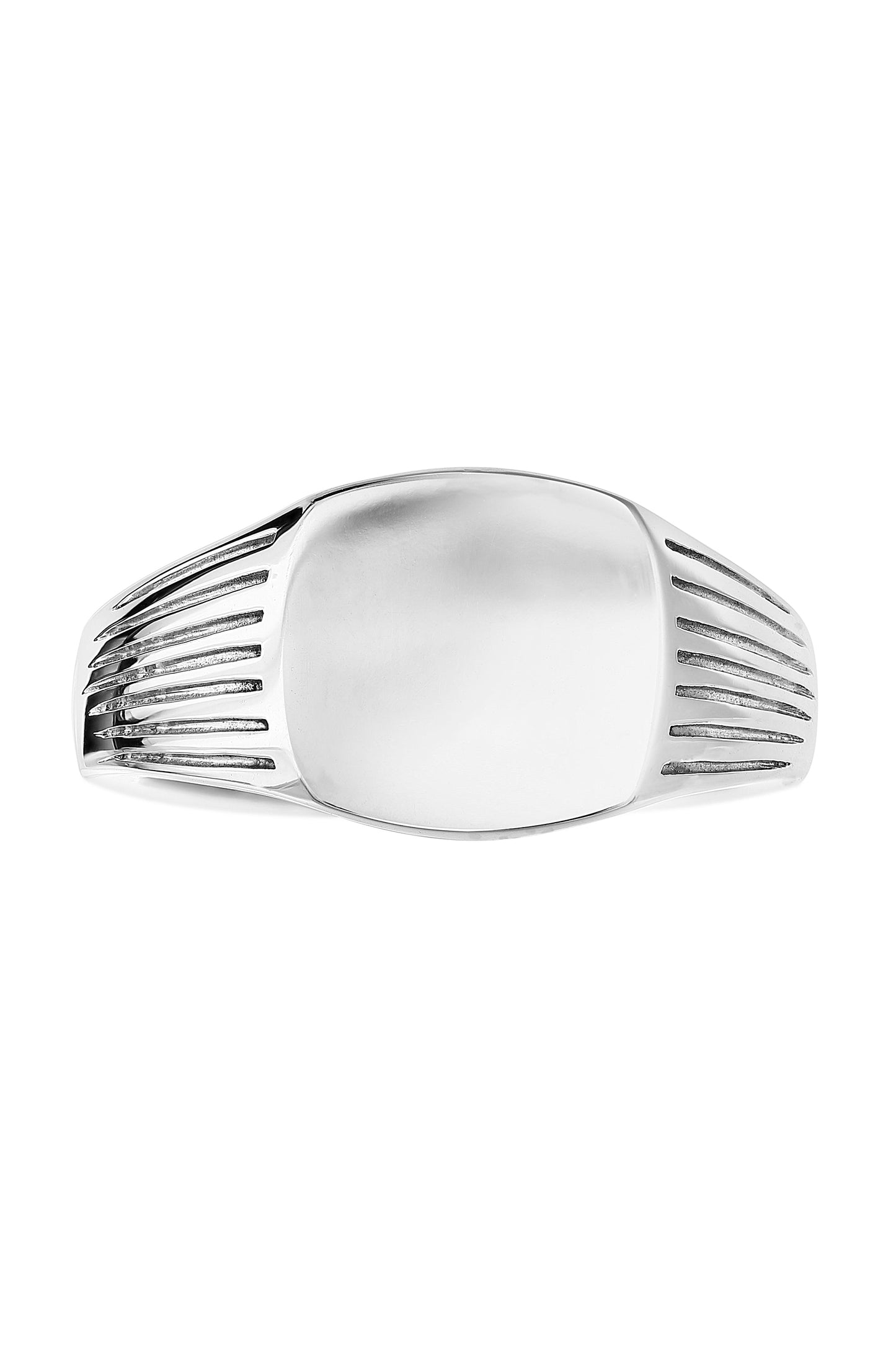 Mens Sterling Silver Signet Ring-1