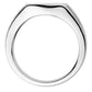 Mens Sterling Silver Signet Ring-2