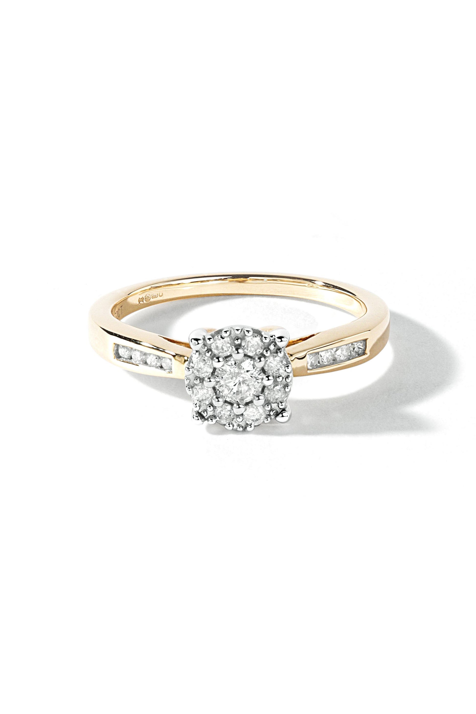 9ct Yellow Gold 0.30ct Diamond Engagement Ring-2