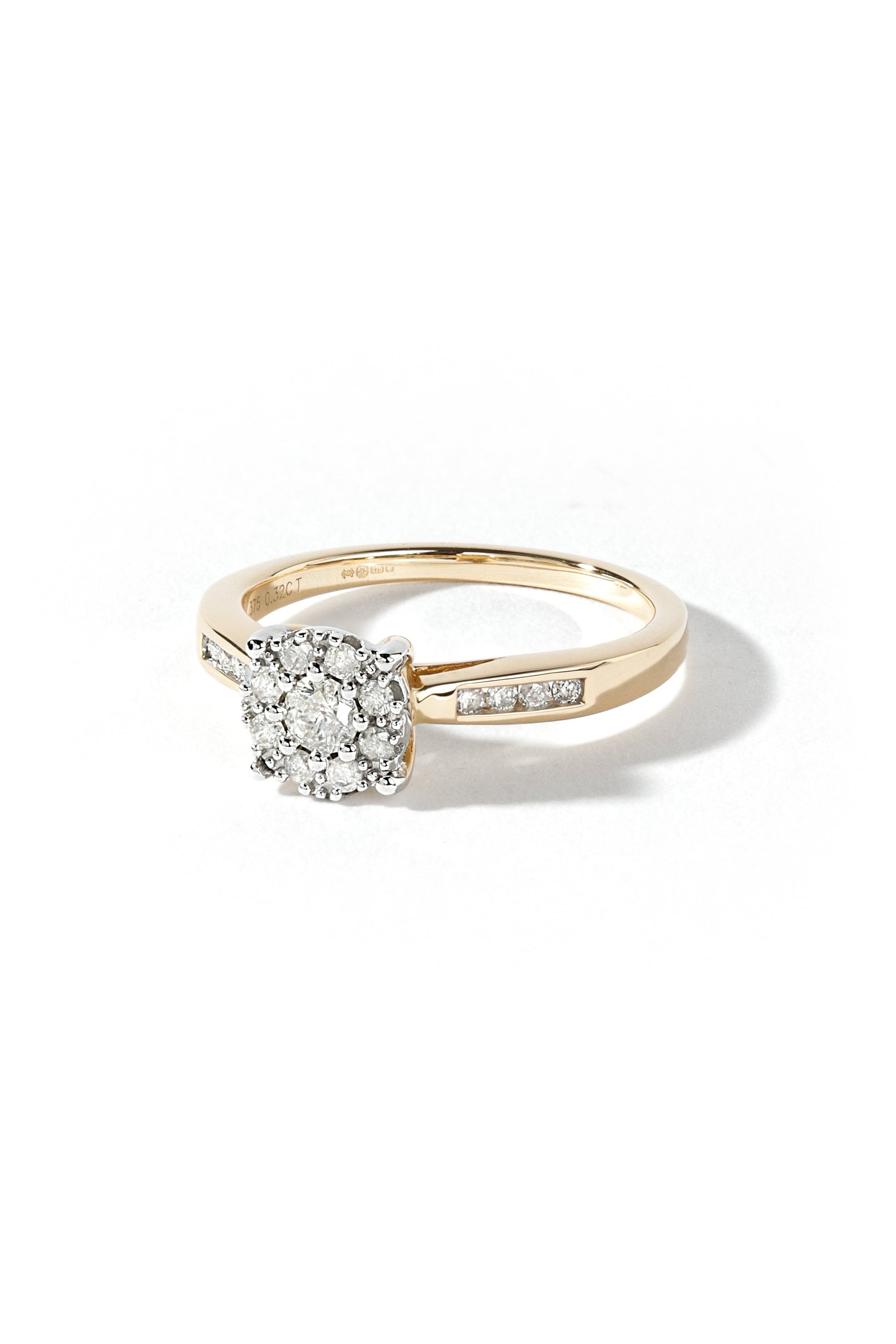 9ct Yellow Gold 0.30ct Diamond Engagement Ring-3