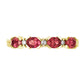 9ct Yellow Gold Created Ruby and Diamond Eternity Ring-1