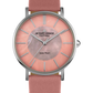 Eco Power Solar Mother of Pearl Rose Leather Strap Women's Watch-0