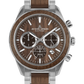 Eco Power Solar Wood Chronograph Men's Vegan Bracelet Watch-0