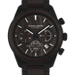 Eco Power Solar Wood Chronograph Black Men's Bracelet Watch-0