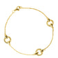 Gold Plated Sterling Silver Rings Bracelet-0