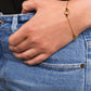 Gold Plated Sterling Silver Rings Bracelet-1