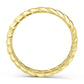 Gold Plated Sterling Silver Rope Band Stack Ring-3