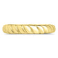 Gold Plated Sterling Silver Rope Band Stack Ring-2