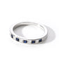 18ct White Gold 0.33ct Sapphire and 0.25ct Diamond Wedding Ring-3