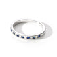 9ct White Gold Sapphire & 0.10ct Diamond Eternity Ring-2