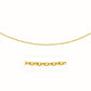 14k Yellow Gold Pendant Chain with Textured Links (3.3 mm)