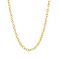 14k Yellow Gold Pendant Chain with Textured Links (3.3 mm)