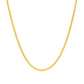 14k Yellow Gold Round Wheat Chain (1.5 mm)