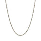 14k White Gold Solid Diamond Cut Rope Chain (1.80 mm)