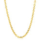 14k Yellow Gold Diamond Cut Cable Link Chain (3.70 mm)