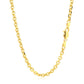 14k Yellow Gold Diamond Cut Cable Link Chain (3.70 mm)