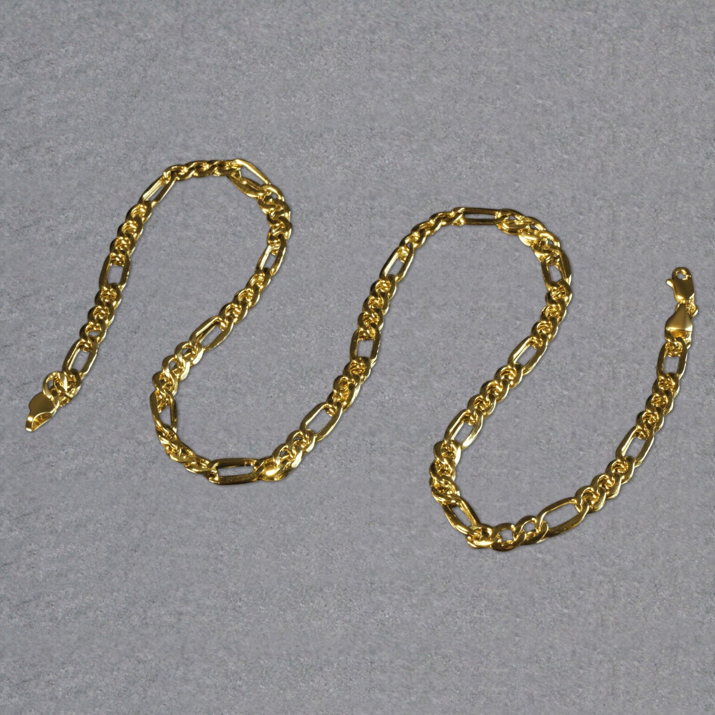 14k Yellow Gold Lite Figaro Chain (5.60 mm)