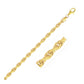 10k Yellow Gold Solid Diamond Cut Rope Chain (4.00 mm)