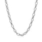 14k White Gold Oval Rolo Chain (4.6 mm)