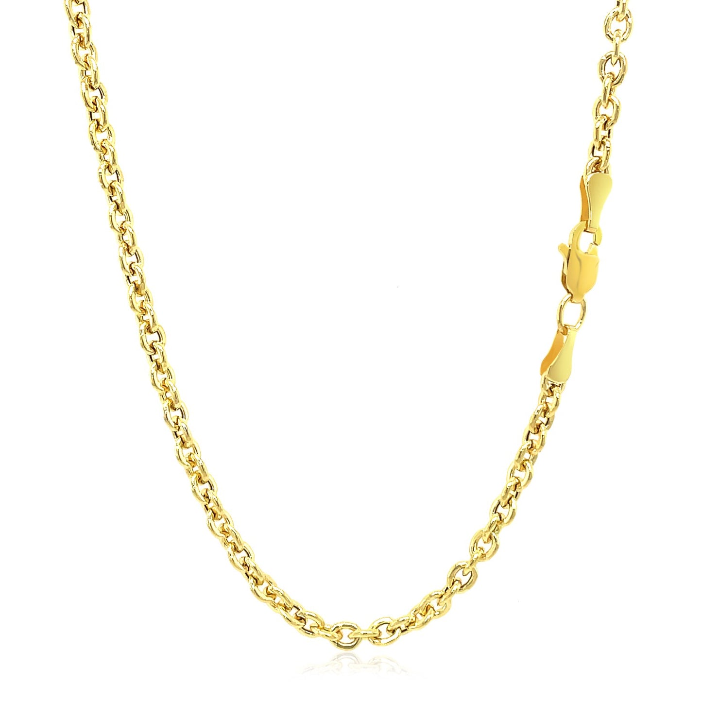 14k Yellow Gold Forsantina Lite Cable Link Chain (2.90 mm)