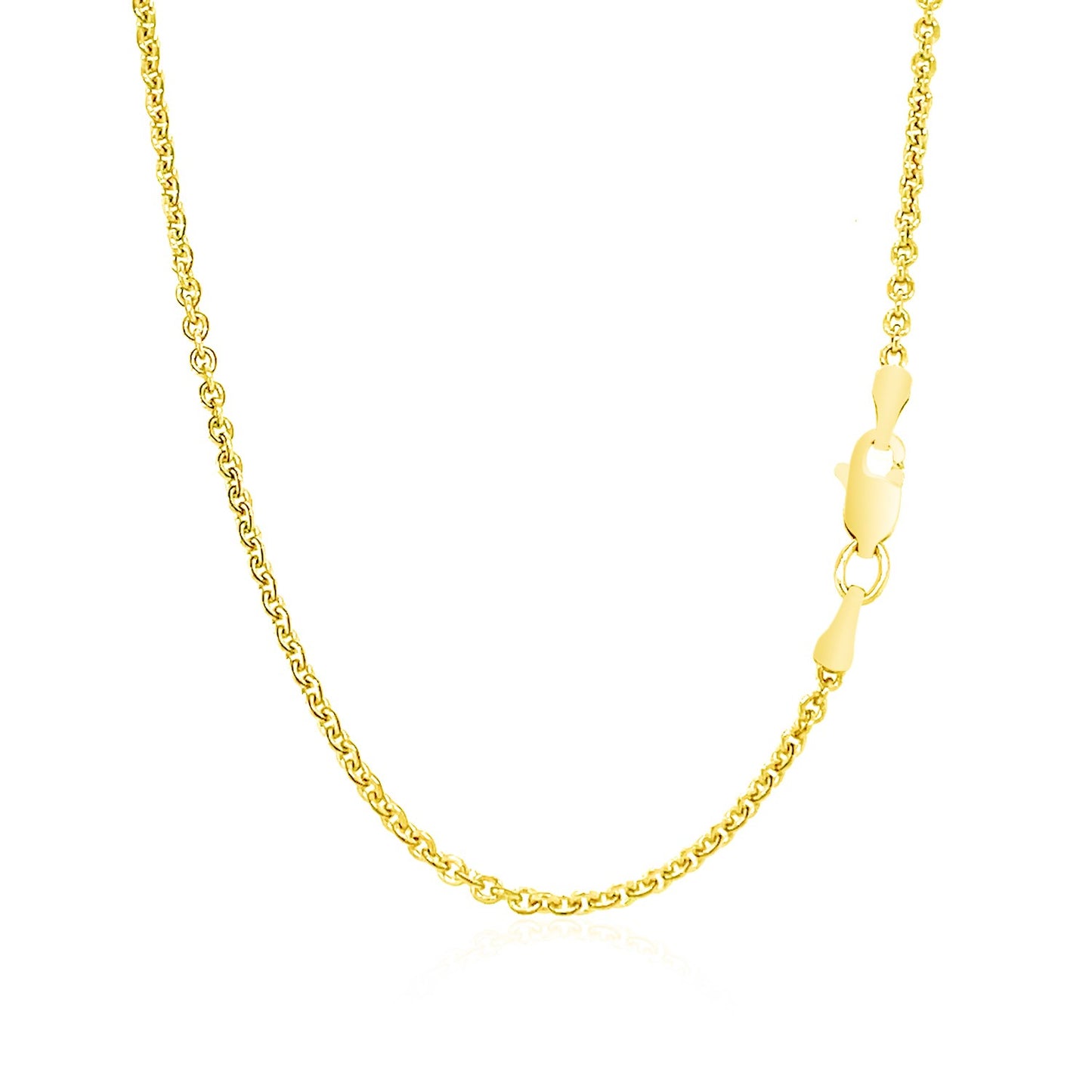 14k Yellow Gold Forsantina Lite Cable Link Chain (1.80 mm)