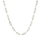 14K White Gold Paperclip Chain (2.50 mm)