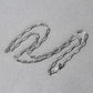 14K White Gold Paperclip Chain (2.50 mm)