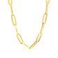 14K Yellow Gold Wide Paperclip Chain (6.1 mm)