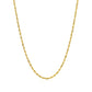 14k Yellow Gold Solid Diamond Cut Rope Chain (1.80 mm)