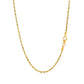 14k Yellow Gold Solid Diamond Cut Rope Chain (1.80 mm)