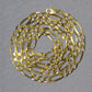 14k Yellow Gold Solid Figaro Chain (4.50 mm)