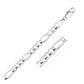 14k White Gold Solid Figaro Chain (6.00 mm)