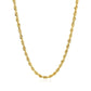 14k Yellow Gold Solid Diamond Cut Rope Chain (3.00 mm)