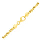 14k Yellow Gold Solid Diamond Cut Rope Chain (4.00 mm)