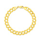 14k Yellow Gold Solid Curb Bracelet (10.00 mm)