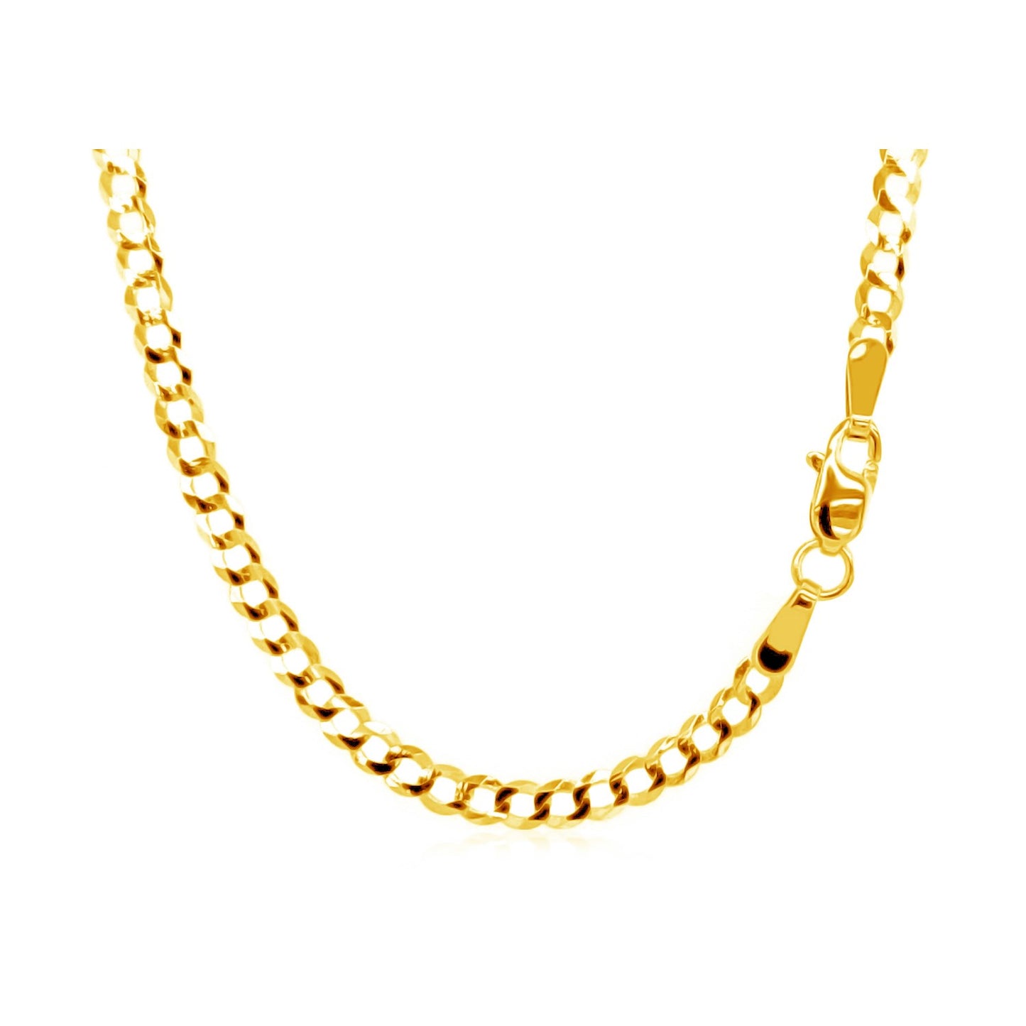 10k Yellow Gold Curb Chain (2.60 mm)