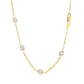 14k Yellow Gold CZ By the Yard Long Links