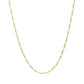 14k Yellow Gold Solid Figaro Chain (1.30 mm)