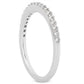 14k White Gold Slim Profile Diamond Micro Prong Diamond Wedding Ring Band