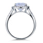 Solid 925 Sterling Silver Luxury Engagement Ring 6 Ct Cushion Created Diamond-3