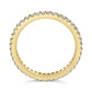 14K Yellow Gold Shared Prong Set Round Diamond Eternity Band Ring (G-H Color, SI1-SI2 Clarity)