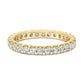 14K Yellow Gold Shared Prong Set Round Diamond Eternity Band Ring (G-H Color, SI1-SI2 Clarity)