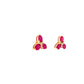 Ruby and Diamond Earring in 14K Yellow Gold - KGT 32993-1