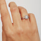 9ct White Gold 0.25ct Diamond Pave Engagement Ring-4