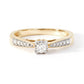 9ct Yellow Gold 0.19ct Diamond Engagement Ring-2